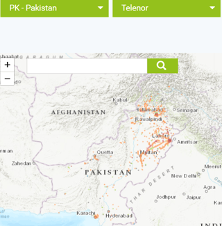 Network Coverage of Telenor Pakistan