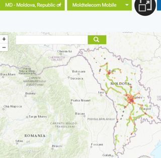 Moldtelecom Network Coverage in Moldova