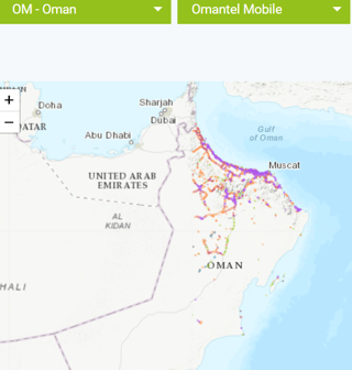 Omantel Coverage Overview