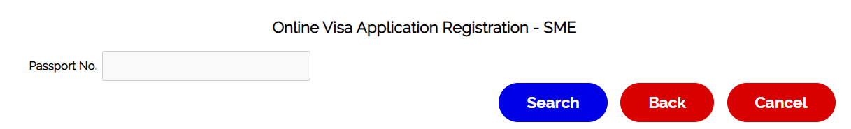 Online Visa Application Registration - SME