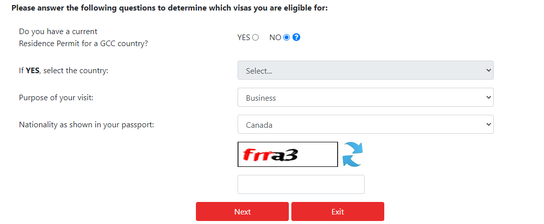 Bahrain Visa Selection Criteria