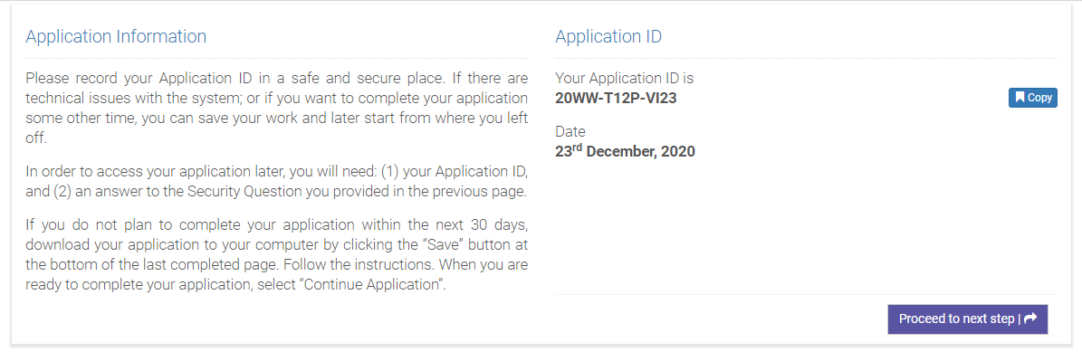 Tanzania Application Information