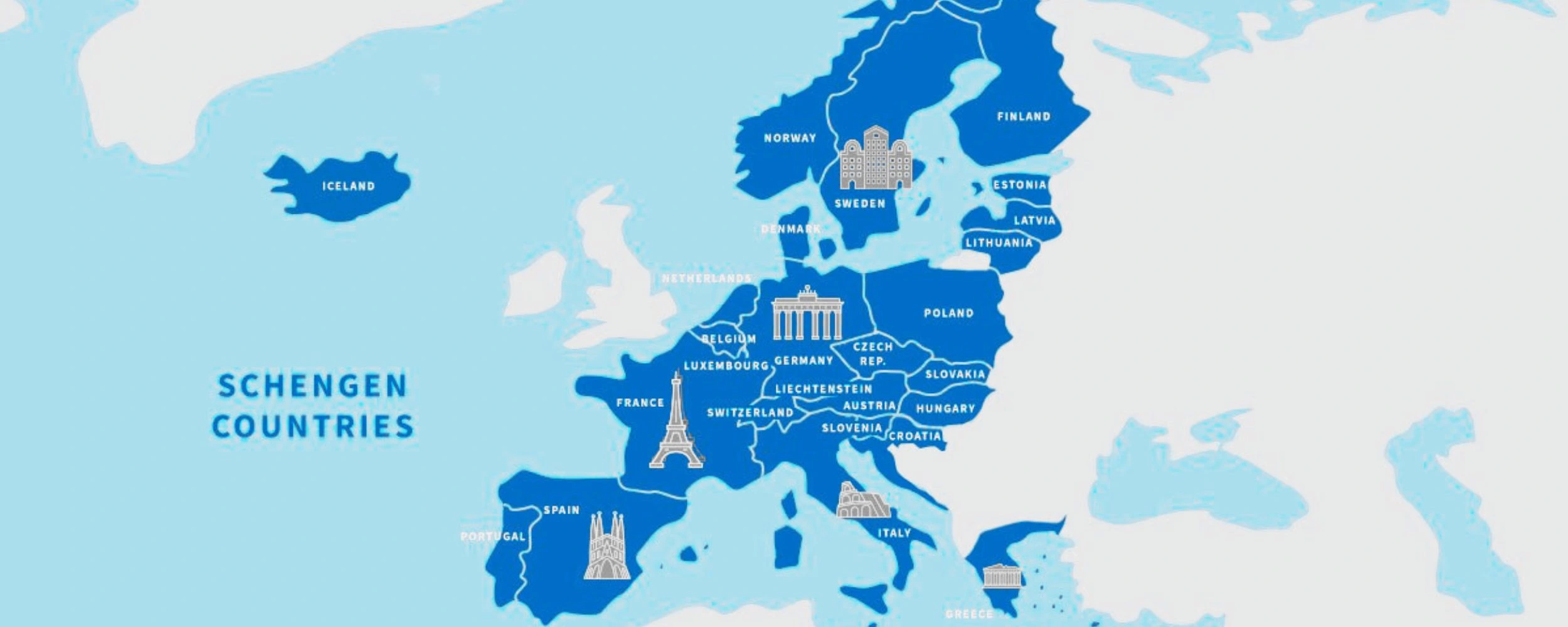 Countries in Schengen Area