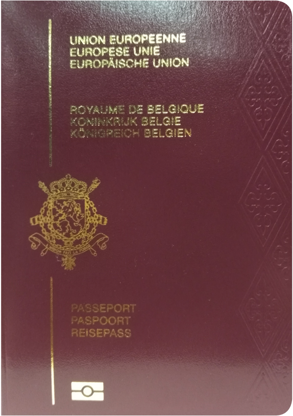 A regular or ordinary Belgian passport - Front side