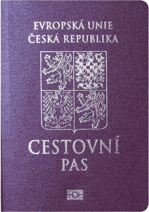 A regular or ordinary Czech passport - Front side