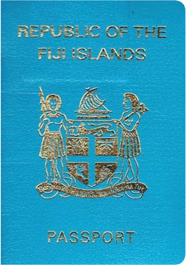 A regular or ordinary Fijian passport - Front side