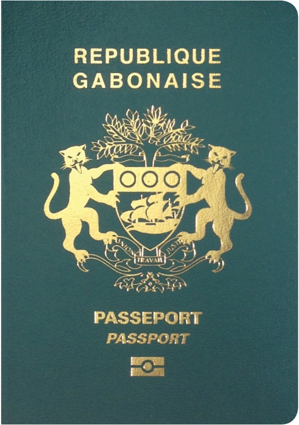 A regular or ordinary Gabonese passport - Front side