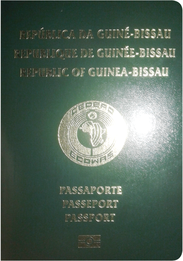 A regular or ordinary guinea-bissau passport - Front side