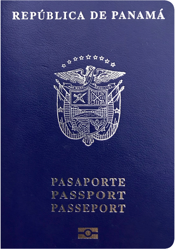 A regular or ordinary Panamanian passport - Front side