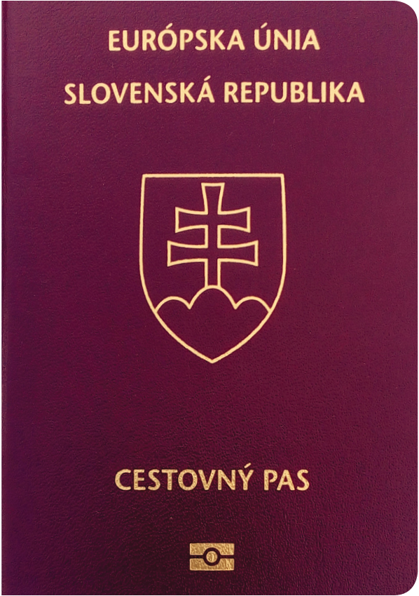 A regular or ordinary Slovak passport - Front side