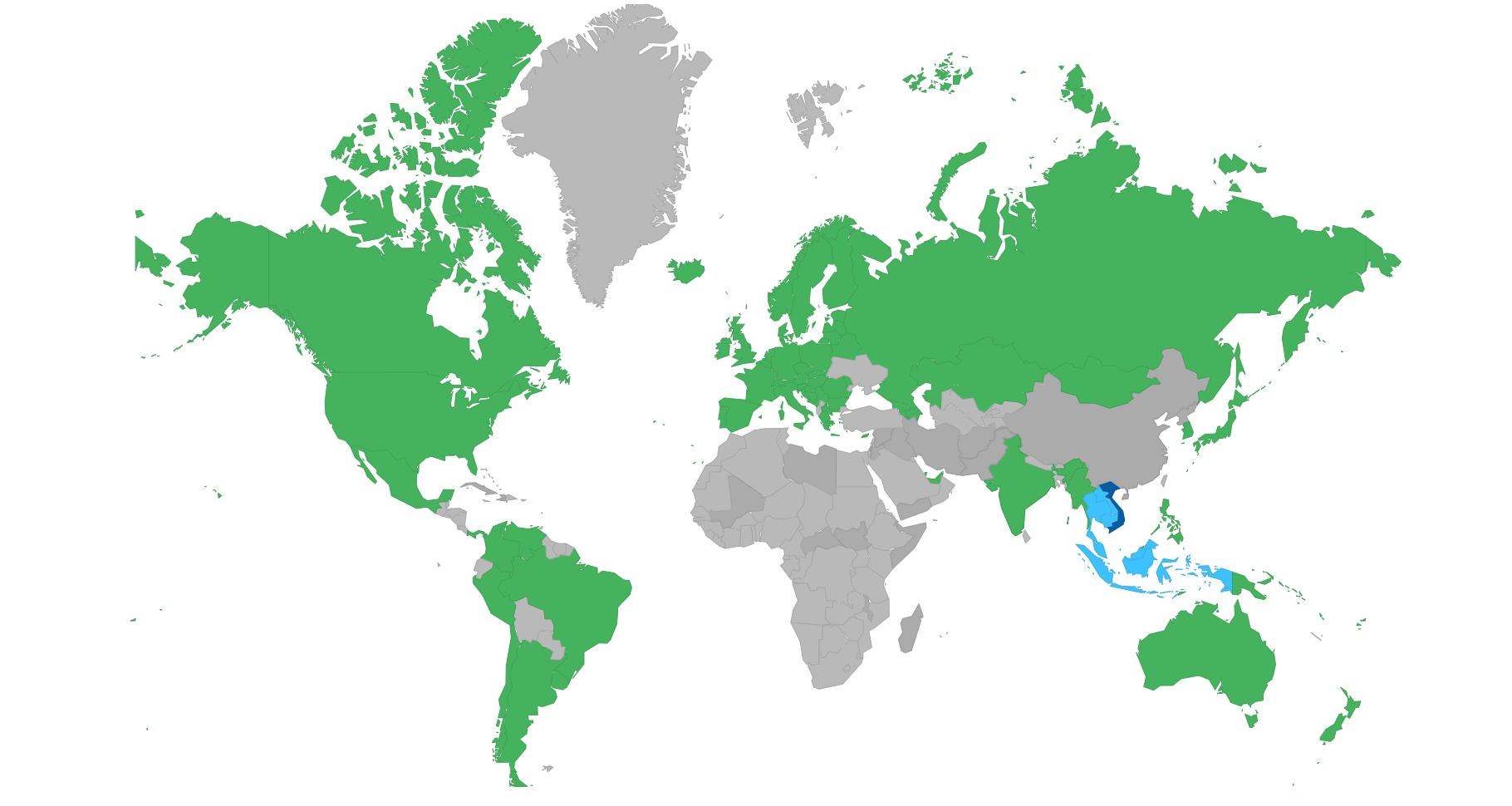 vietnam visa policy map.